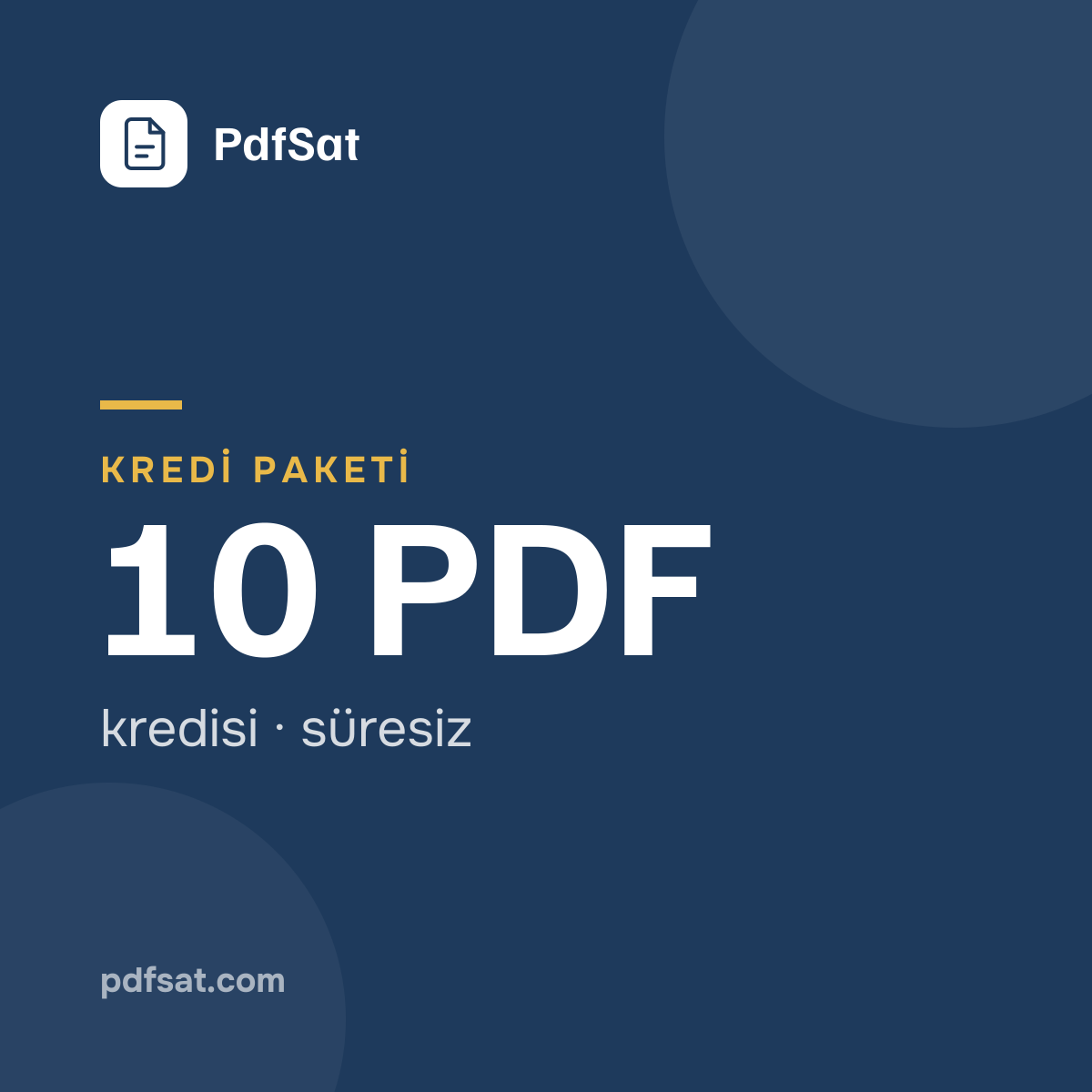 10 PDF kredisi