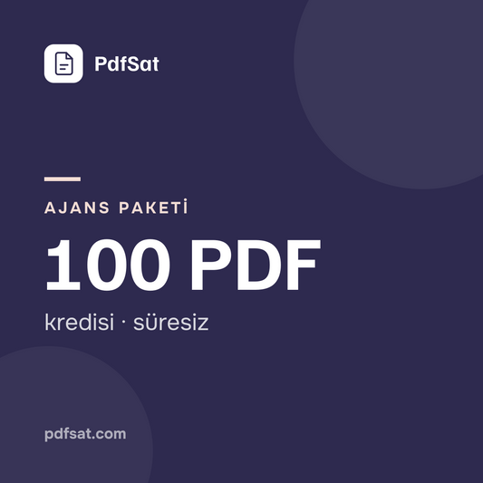 100 PDF kredisi