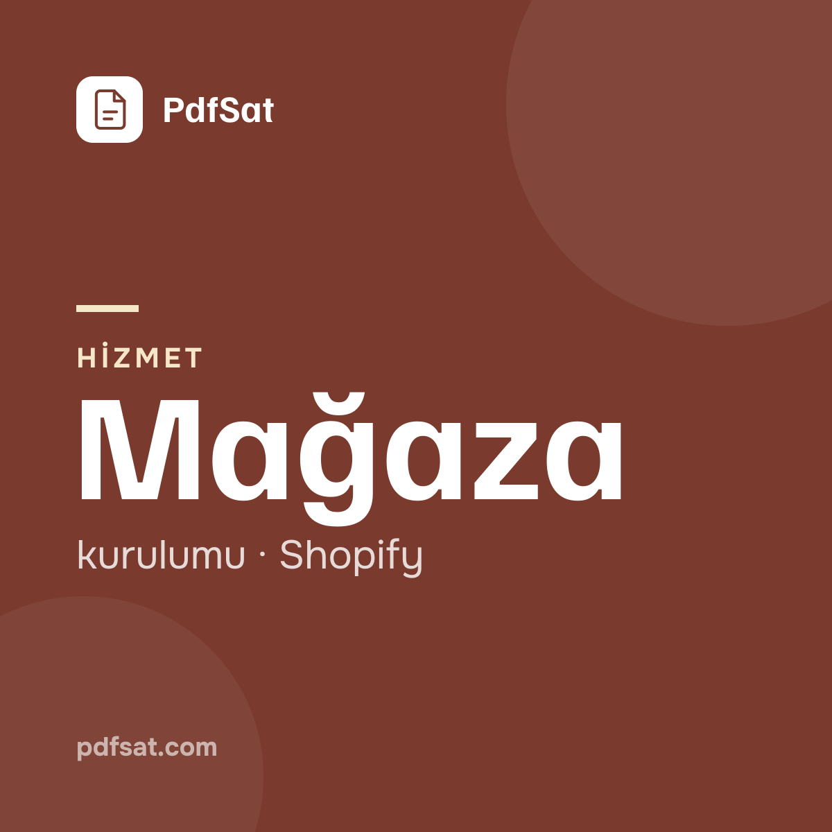 Mağaza kurulum hizmeti