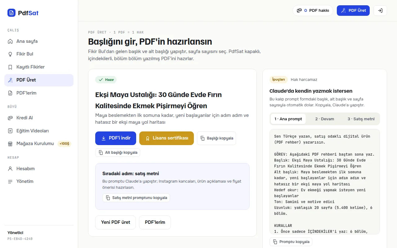 PDF hazır